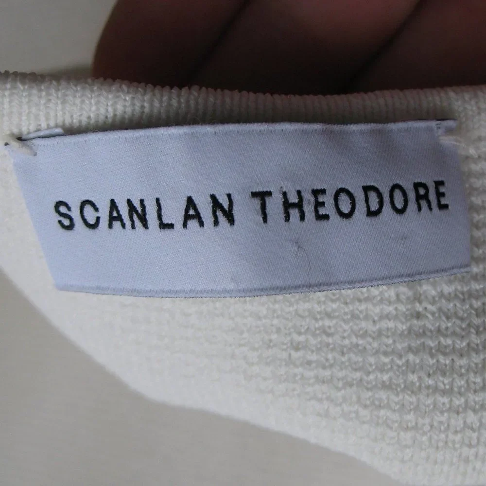 Scanlan Theodore Ivory Crepe Halter Dress - Picture 8 of 10